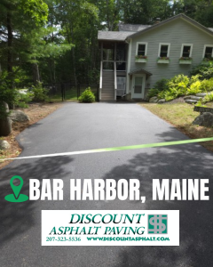 Maine asphalt driveway and parking area paving projec